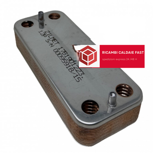Scambiatore a piastre caldaia Savio Biasi BI1511104,  Zilmet 176b1901223 