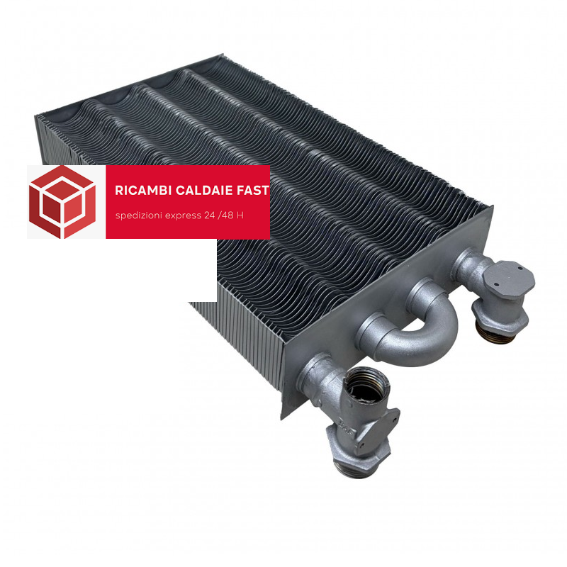 Scambiatore primario Hermann con attacchi filettati per caldaie Laser Master Spazio