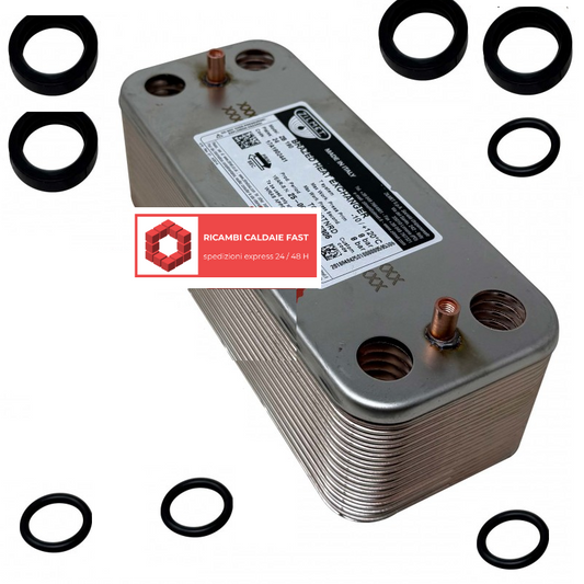 Scambiatore sanitario 24 piastre per caldaia Sylber Area Condensing Lady S Linea Ext Condensing
