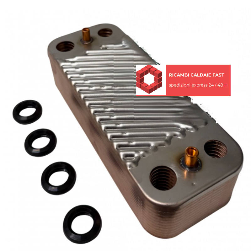 Scambiatore secondario 22 piastre Immergas 3034539 ex 1044709 per Victrix Maior 32 e Victrix Maior 35