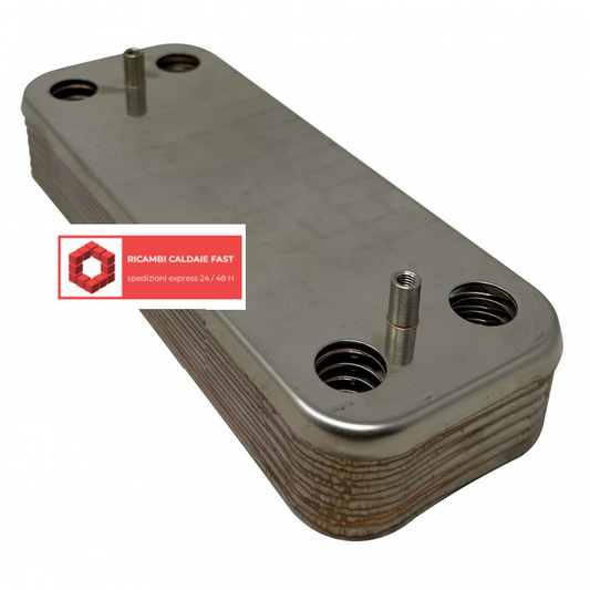 Scambiatore Ariston 65116314 per caldaie Cares, Clas, HS, Matis a condensazione