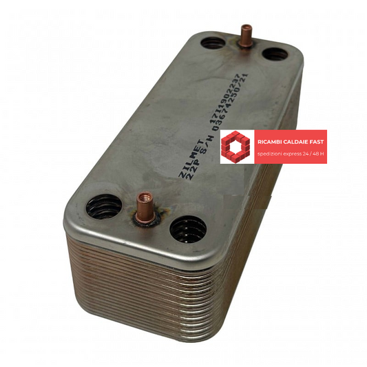 Scambiatore Zilmet 171902237 22 P per italtherm 515000620