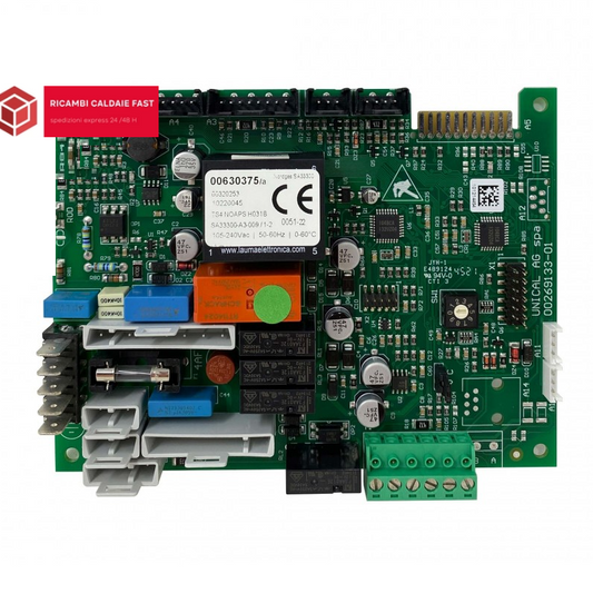 Scheda elettronica verde per caldaia Unical 95630093