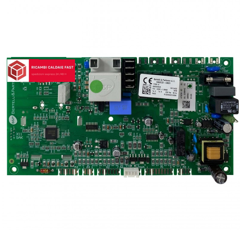 Scheda HACG22-UN01 per Unical KONe C24 e C24 INC, codice 95000968.