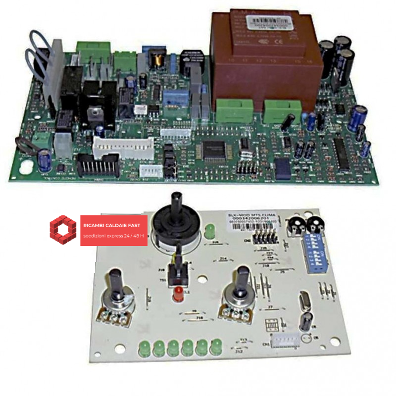 Scheda elettronica e scheda display per caldaia Ecoflam  65119997 