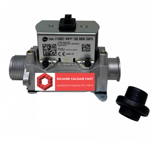 Valvola gas B&P sgv100 C1100021 per caldaia Baxi 7769891