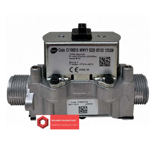 Valvola gas B&P SGV100 per caldaia Immergas Mythos HP codice 1.040293 1040293