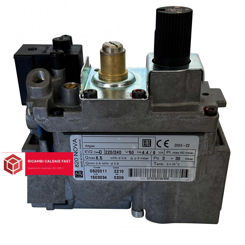 Valvola gas SIT 820011 per caldaia Ferroli 36802000