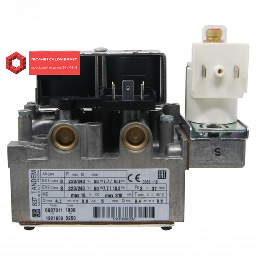 Valvola gas SIT 0837011 per caldaie Hermann H022001119