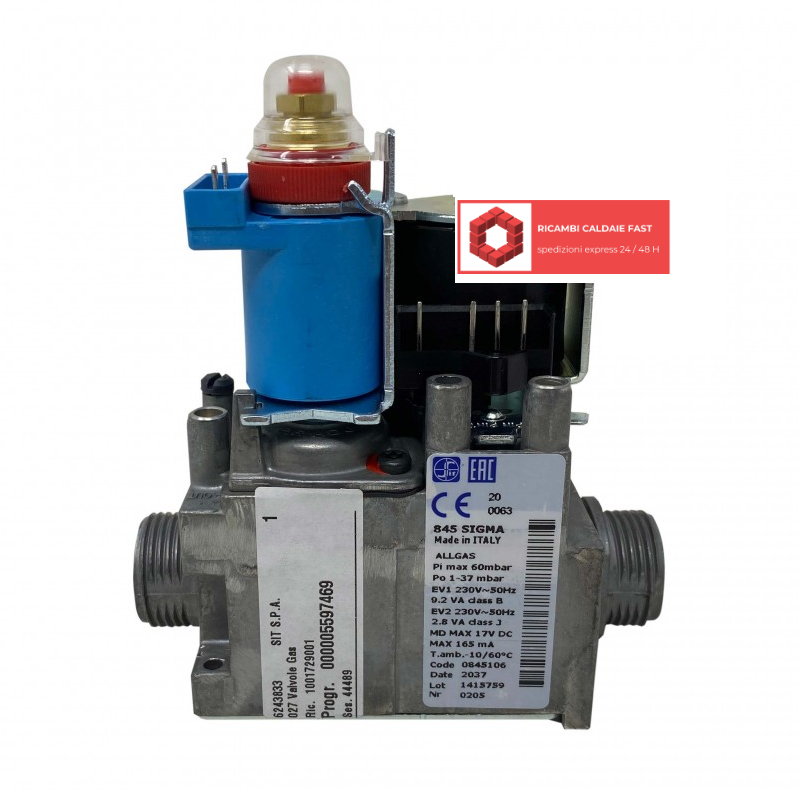Valvola gas SIT 845106 per caldaie Sime Format Metropolis Murelle