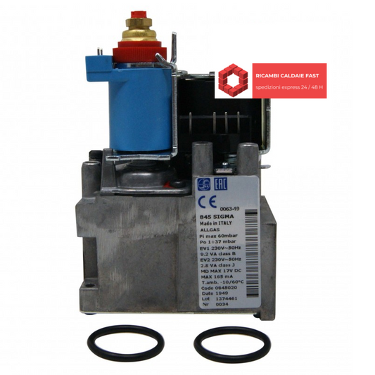Valvola gas SIT 845020 caldaia Chaffoteaux 65104254 Alixia, Pigma, Pigma Evo, Talia, Urbia, Urbia Evo