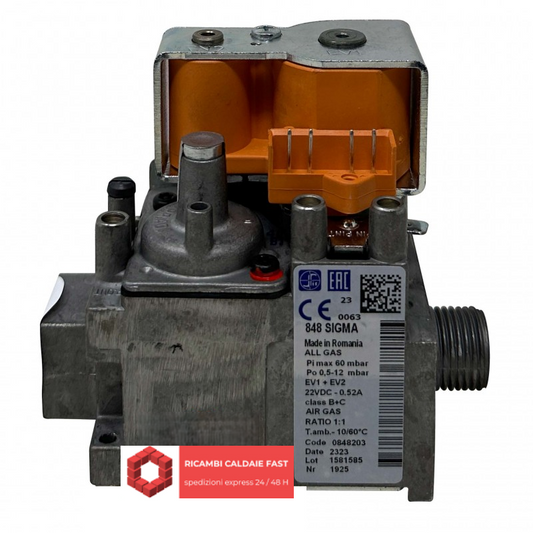 Valvola Gas 848 SIGMA 0848203 - 848203  per caldaia Hermann Saunier Duval 0010028747