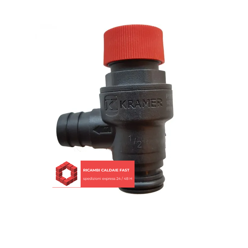 Valvola sicurezza 3 bar Kramer 1/2'' ad innesto con guarnizione per Arca val1800p