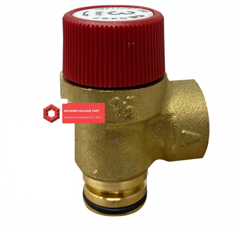 Valvola sicurezza Ecoflam 3 Bar attacco  1/2 '' 