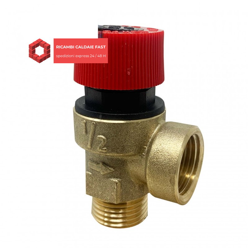Valvola sicurezza caldaia Baltur 23007 1/2" M-F 3 bar