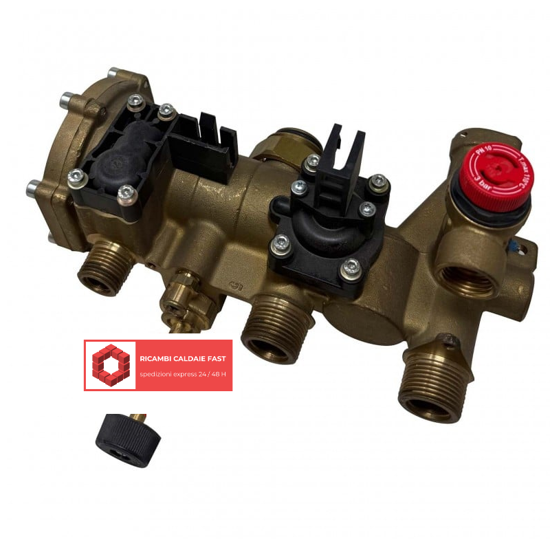 Kit monoblocco valvola tre vie caldaia Immergas 3.011262