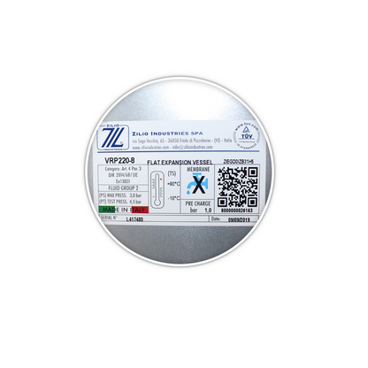 VASO ESPANSIONE 8 LITRI 392 MM ATT. 3/8" RICAMBIO CALDAIA FER - Foto 3