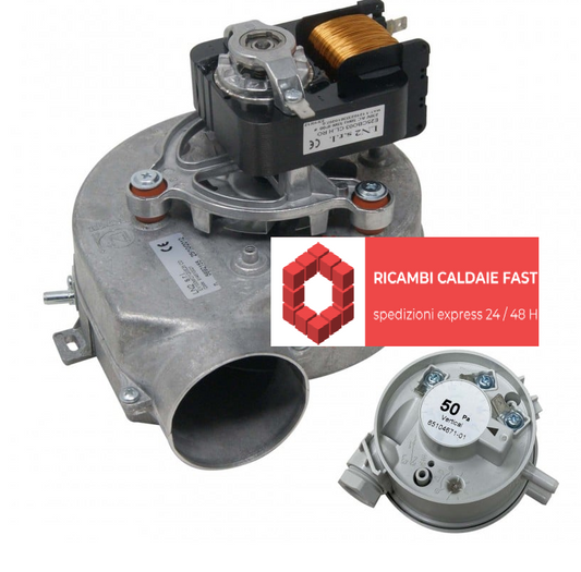 Ventilatore estrattore fumi originale caldaia Ecoflam Linda +28 CS CPR 6500686700