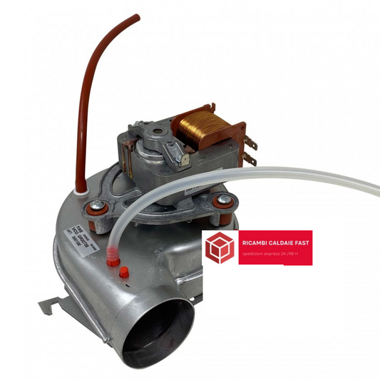 Ventilatore fumi gr00735 con tubi , codice 39819310, Ricambi caldaie fast 
