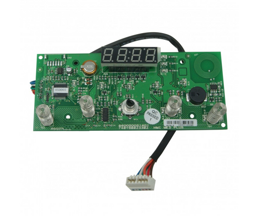 scheda con display e cablaggio